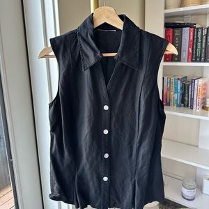 Black vest with details!